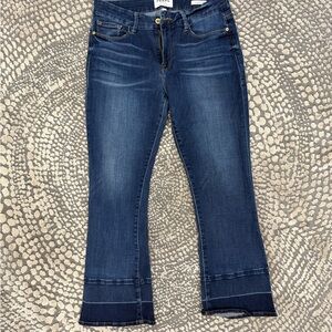 Frame Denim Dark Indigo Flare Jeans